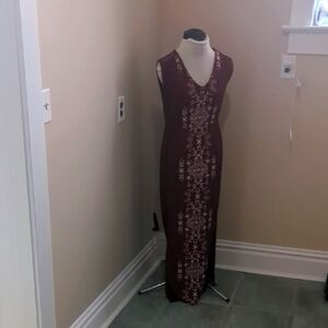 Xhilaration red maxi dress, size M
